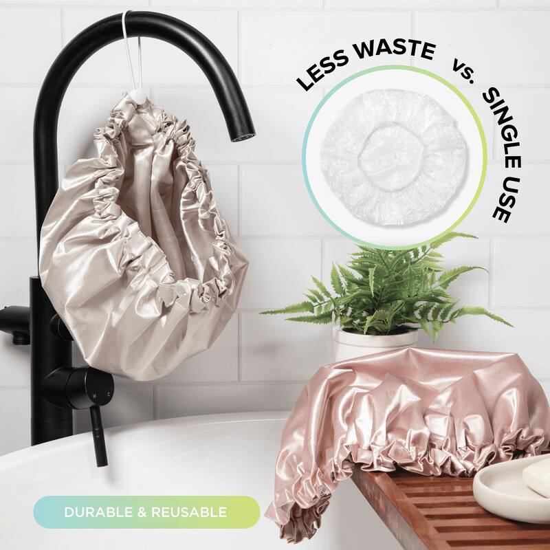 2-pack Satin Shower + Sleep Cap