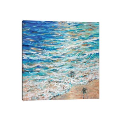 iCanvas "Sea Turtles Scurry" by Linda Olsen Canvas Print
