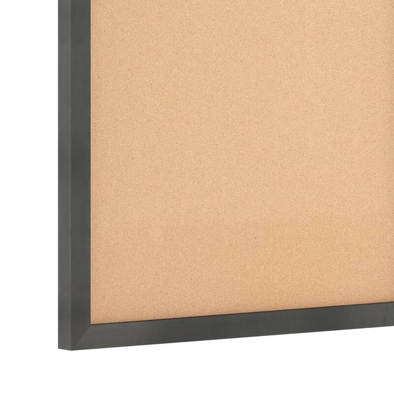 Commercial Wall Mount Cork Board with Wooden Push Pins