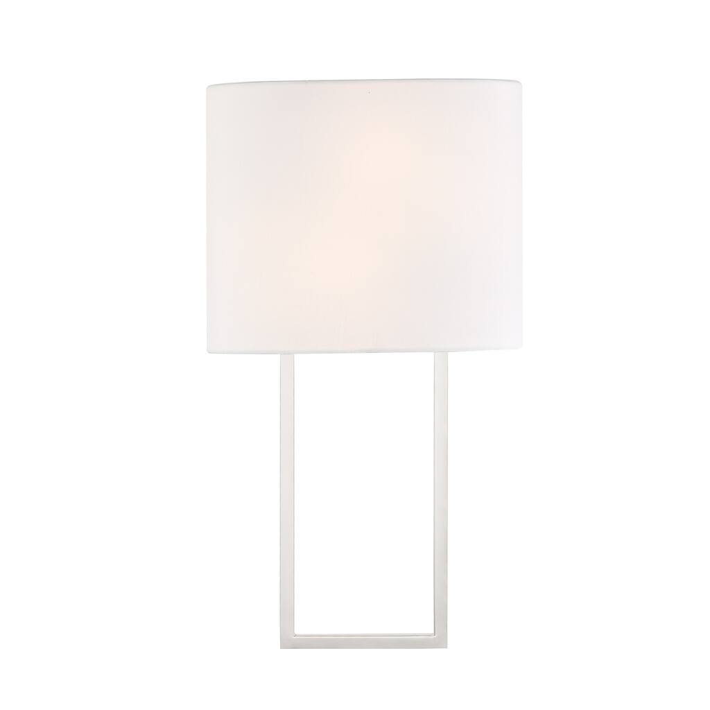 2 Light Nickel Wall Mount - 10W x 21H x 3.875D