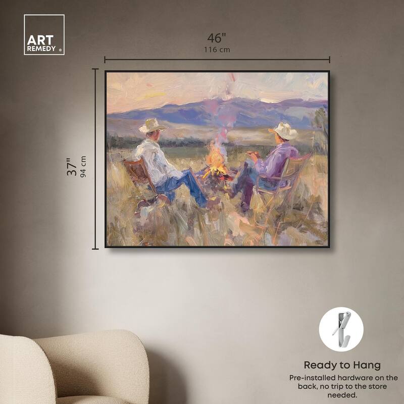 High Plains Camp Canvas by Art Remedy