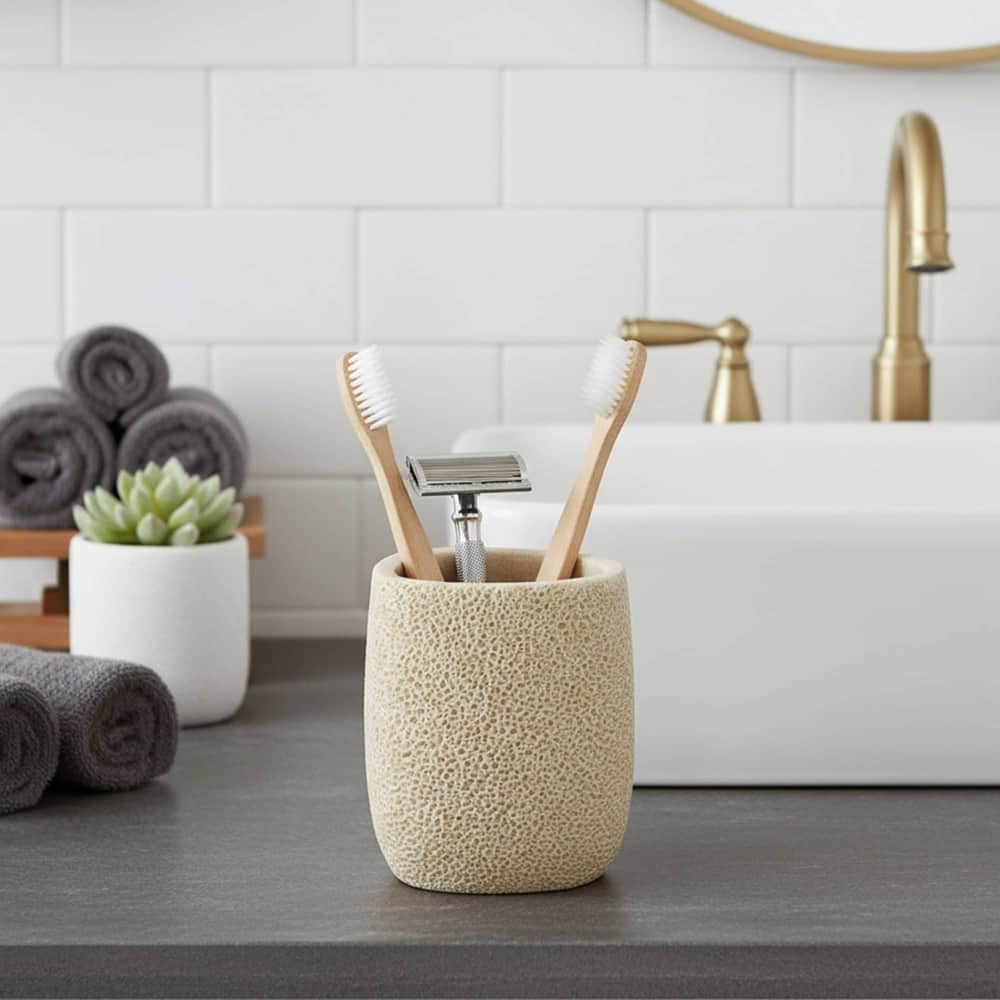 Stylish Sea Sponge Inspired Bathroom Accessory Set