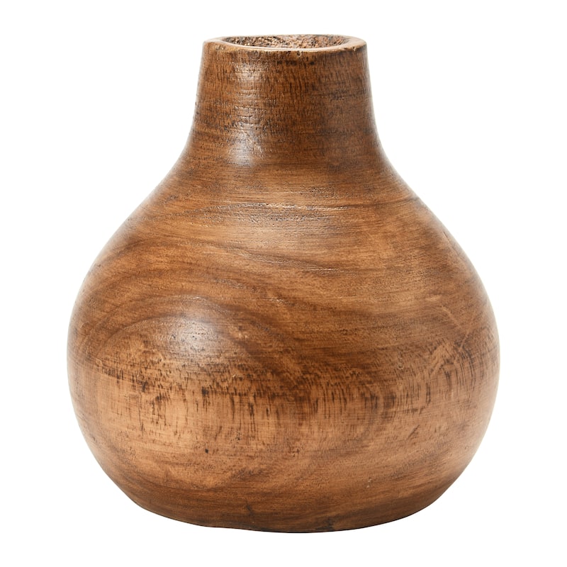 Decorative Paulownia Wood Pedestal Vase