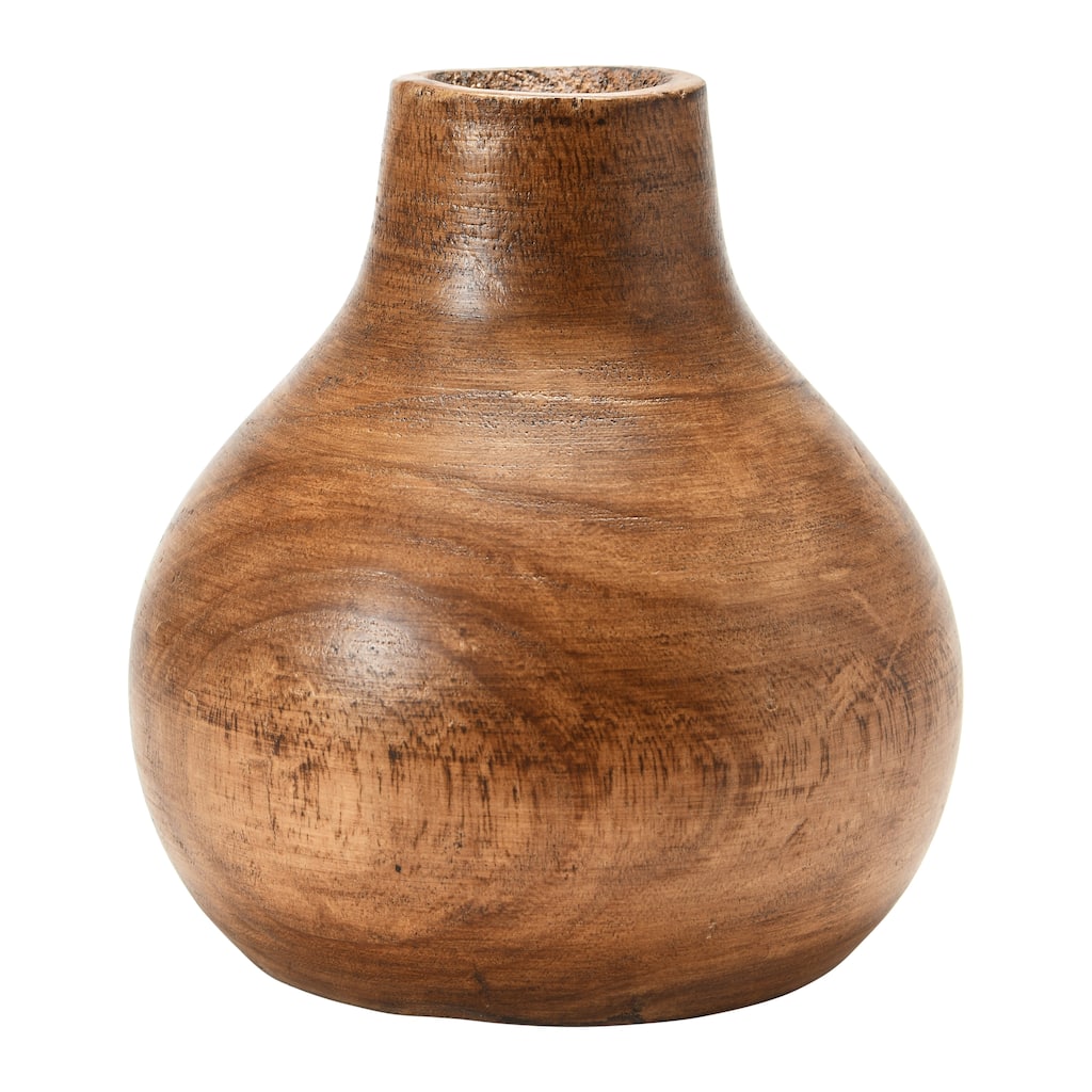 Decorative Paulownia Wood Pedestal Vase