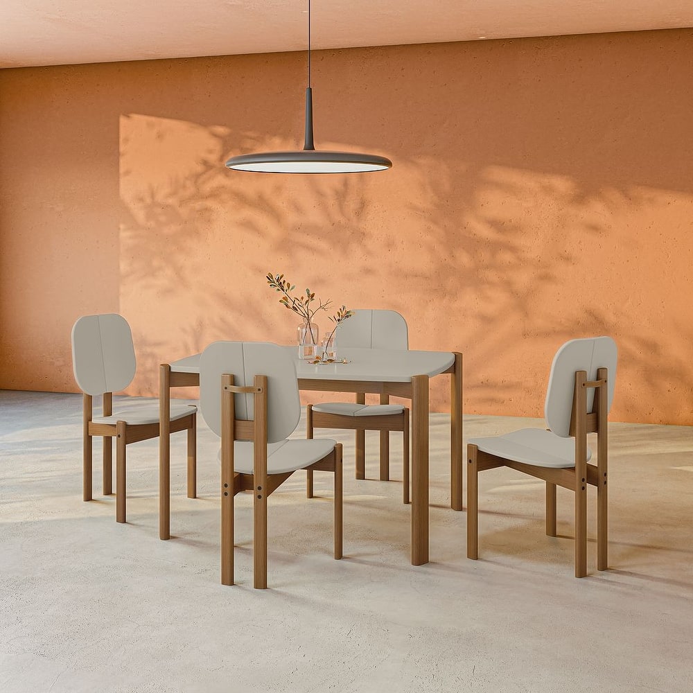 Manhattan Comfort Mid-Century Gales 47.24 Dining Table Set