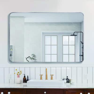 30x40 Inch Metal Framed Rectangular Rectangular Bathrrom Mirror