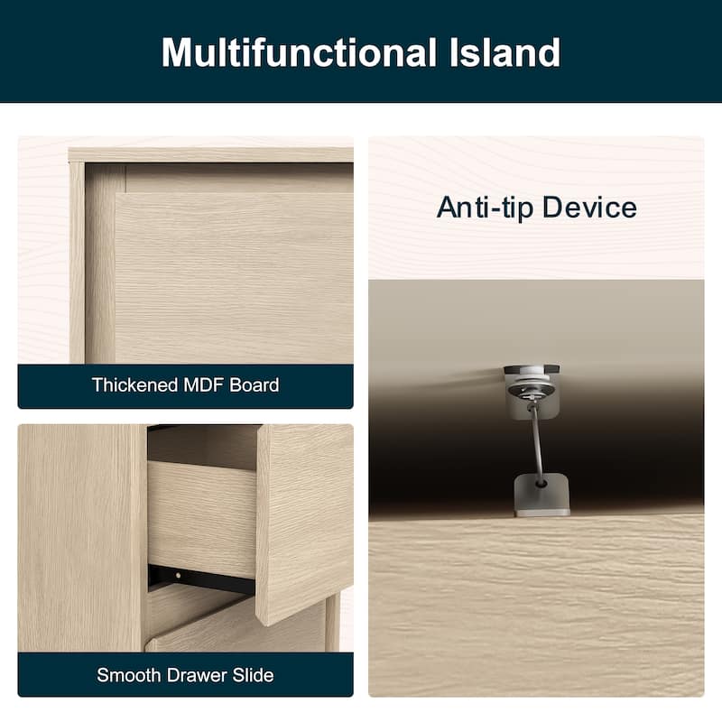 2-Drawer Dresser with Modern Design, Versatile Storage for Any Room