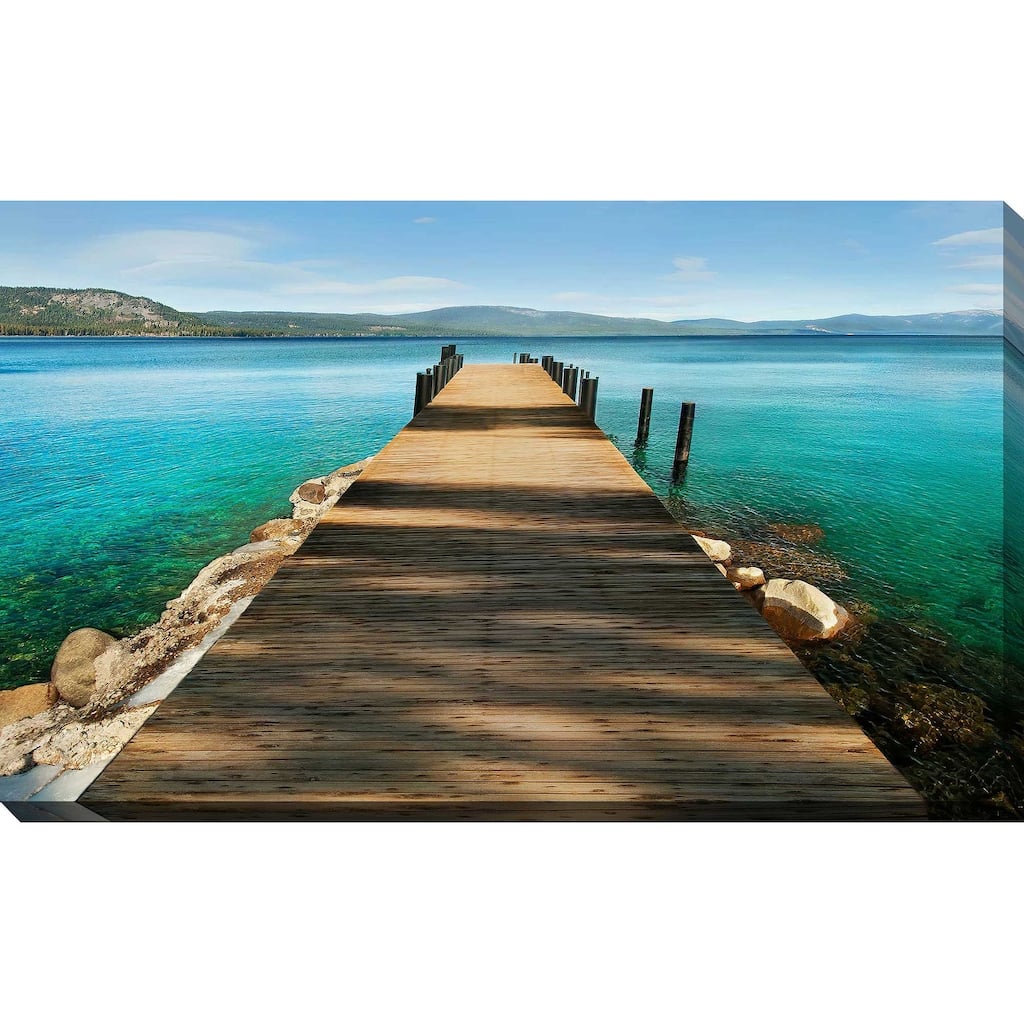 "Hues of Blue " by Natalie Mikaels Print on Canvas