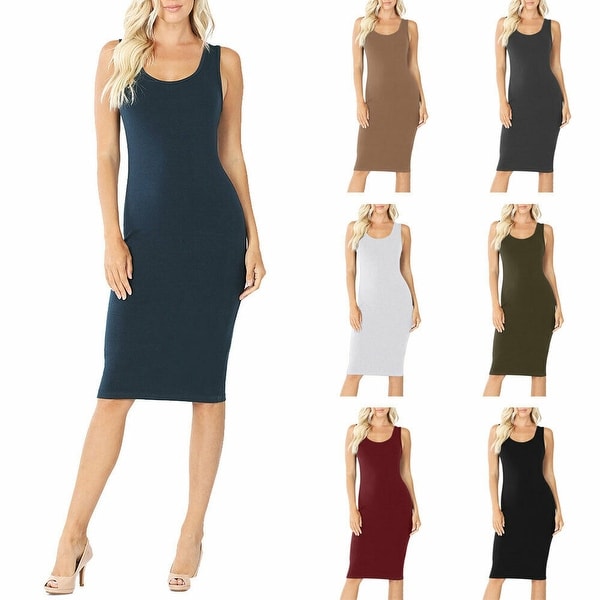 cotton dress midi length