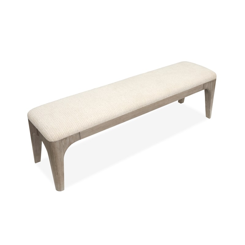 Magnussen Home Braelyn Dorian Grey Long Bench - 65.31''W x 17.31''D x 19''H