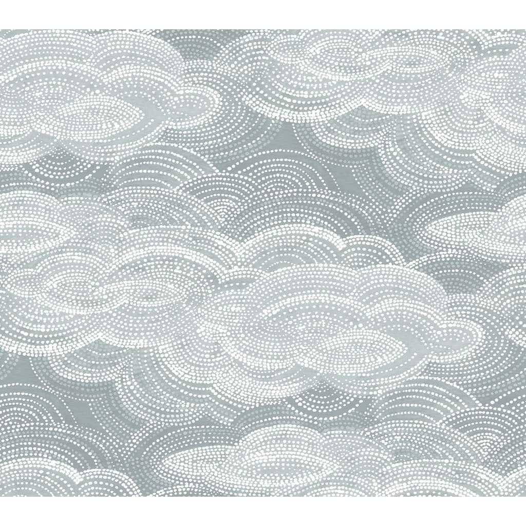A-Street Prints Vision Slate Stipple Clouds Wallpaper