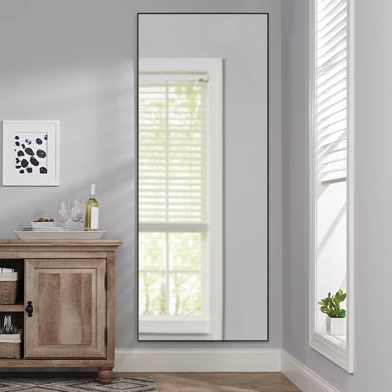 Framed Floor Mirror Standing Holder Full Length Mirrors