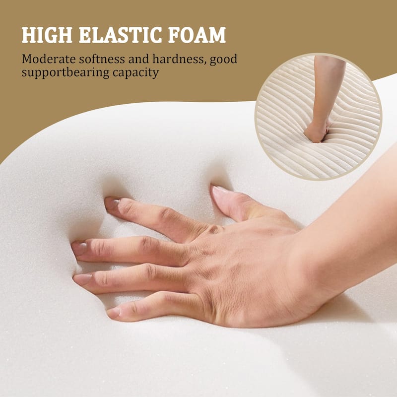 118.4"W Plush Modular Sectional Sofa with Pillows