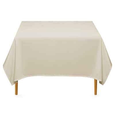 70 x 70in 10pk Square Tablecloth Beige