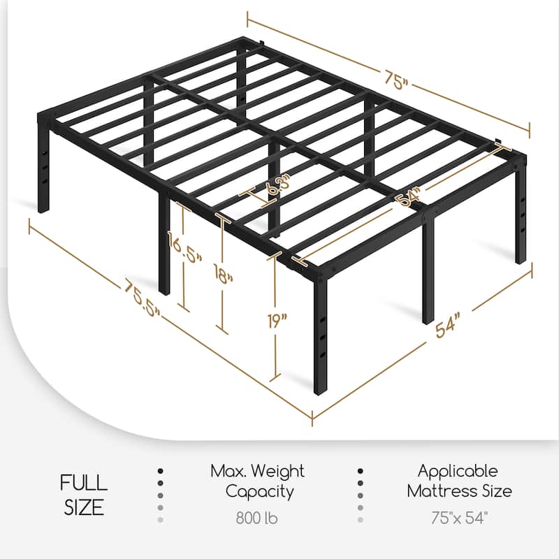 Yaheetech Metal Platform Bed Frame Mattress Foundation