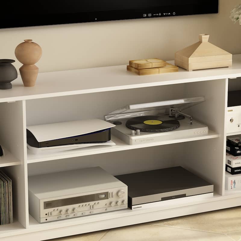 Living Room Set with TV Stand and Two Bookcases Doors 102"/68.1"W