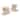 Regal Lion Outdoor Statues - 16" - Beige - Set of 2