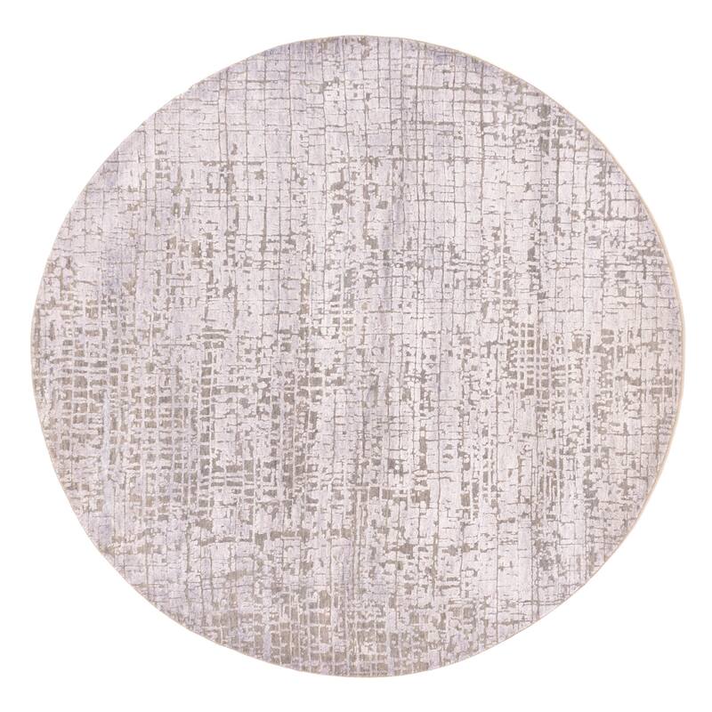 ECARPETGALLERY Hand-knotted Legacy Grey Silk, Wool Rug - 5'11 x 5'11