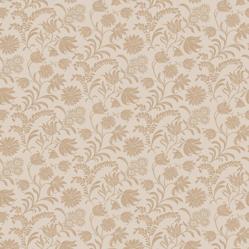 Laura Ashley Hemingway Caramel Wallpaper