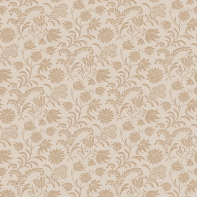 Laura Ashley Hemingway Caramel Wallpaper