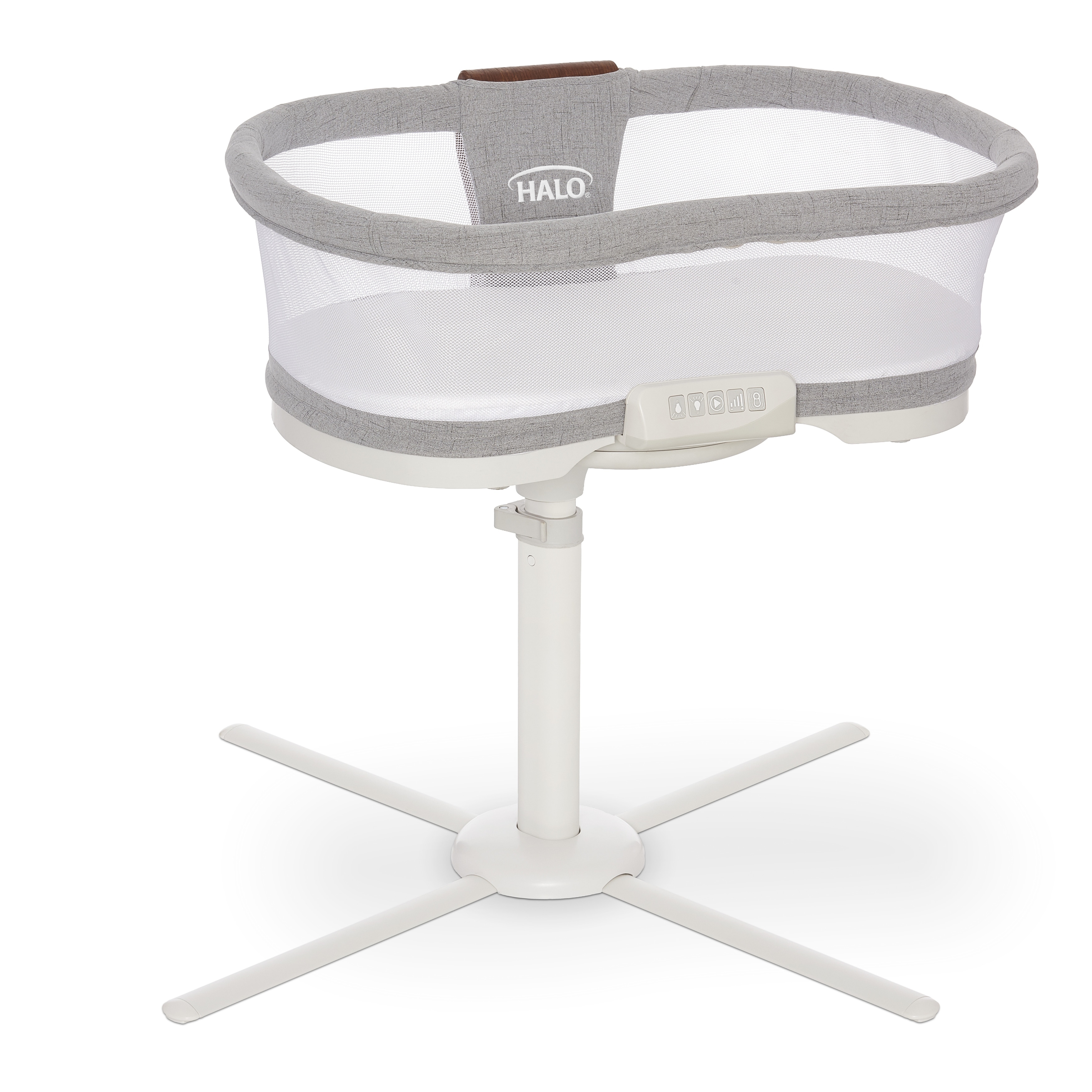 HALO Bassinest Swivel Sleeper ベビーベッド HALO | BassiNest Luxe Vibrating Bassinet, Bedside Sleeper - dove gray