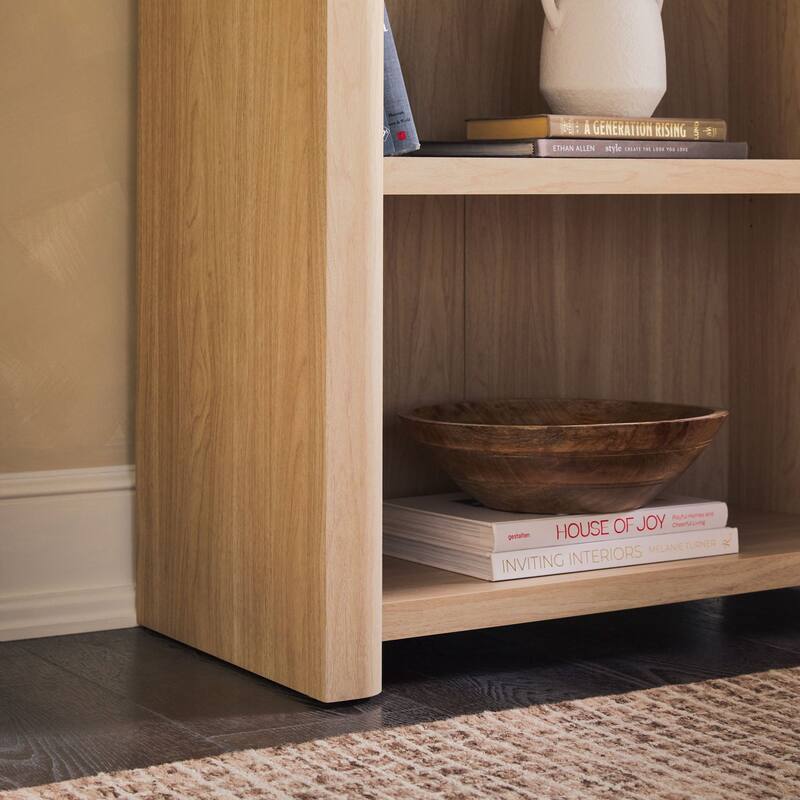 Walker Edison Modern Wood Open Bookshelf