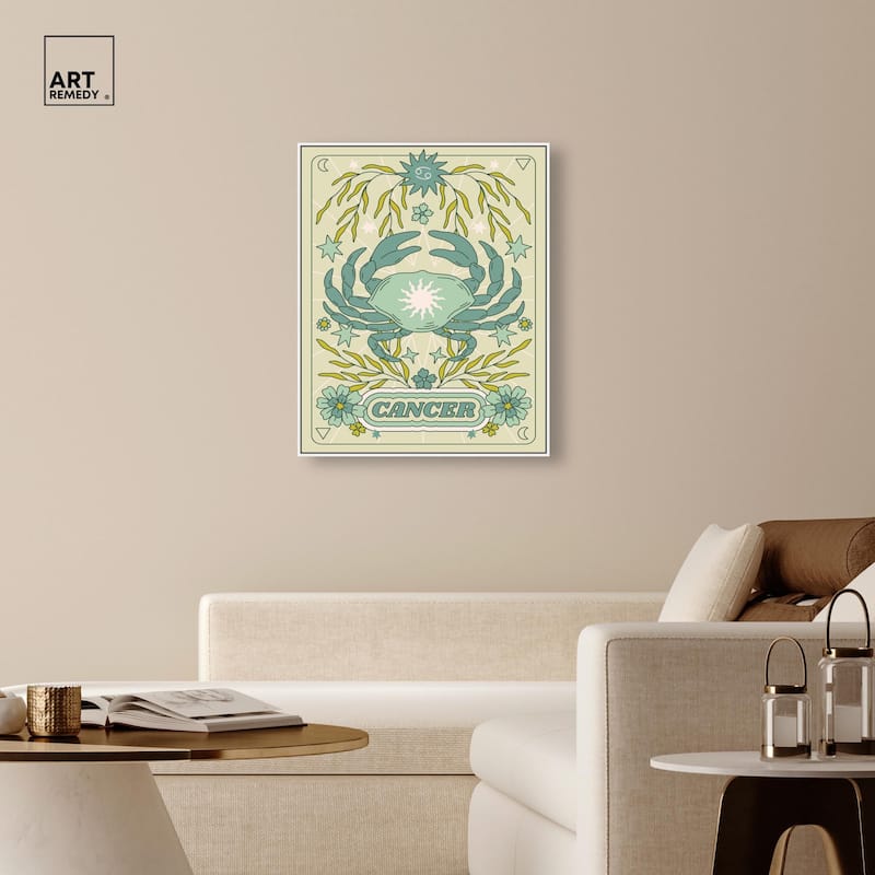 Cancer Stars Card Canvas by Art Remedy