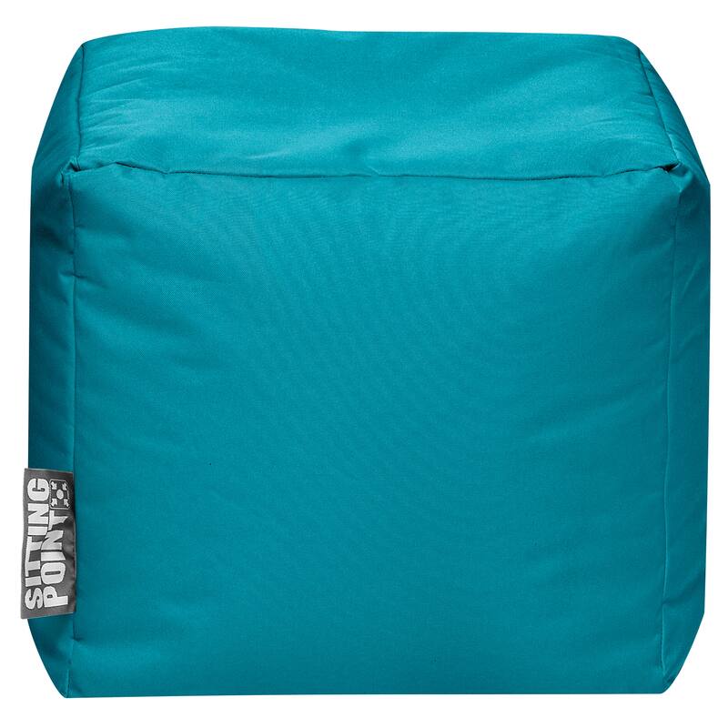 Sitting Point Oxford Fabric Cube Brava Pouf