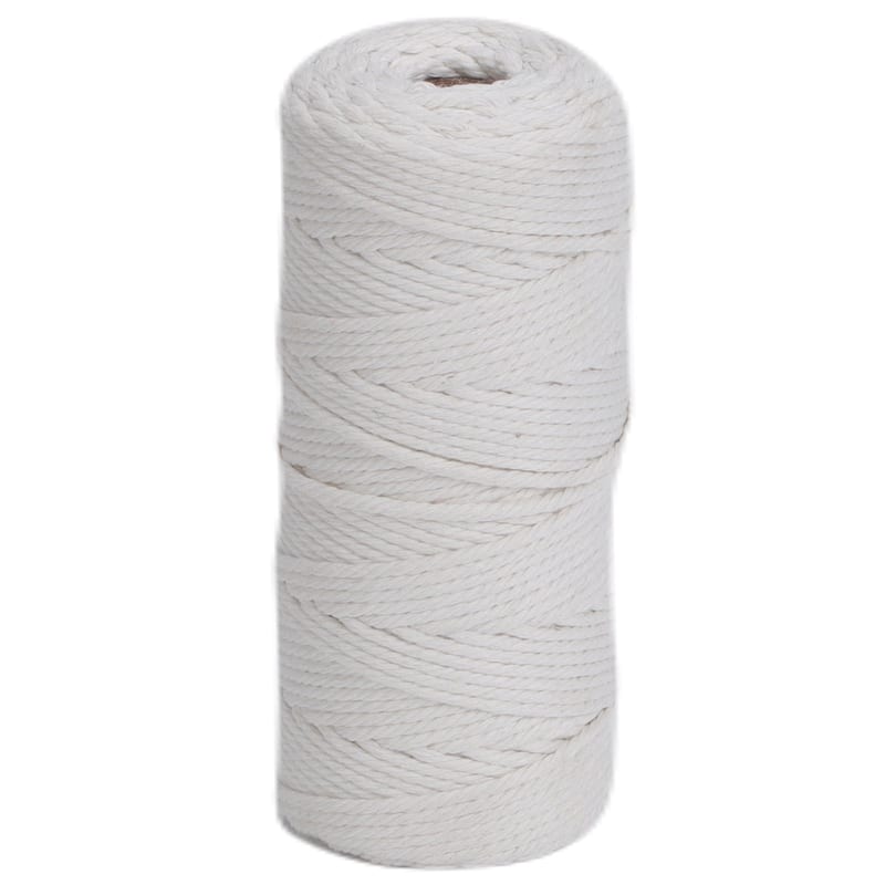 VECELO White Garden Twine Strong Hemp Rope for Gardening Plant Tie Floristry Crafts Gift Wrapping Packing Decor - 70MM