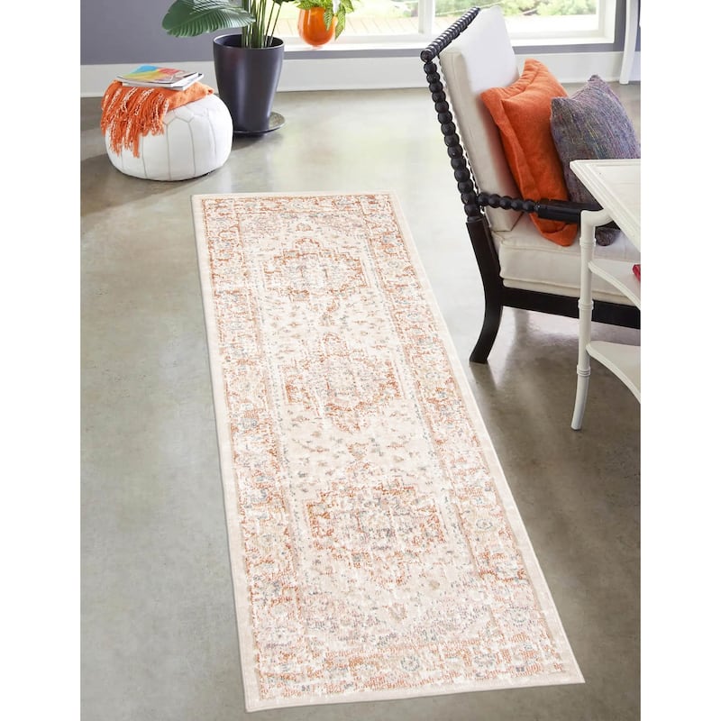 ECARPETGALLERY Machine Woven Bijara Traditional Area Rug