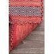 preview thumbnail 11 of 18, Nuloom Contemporary Flatweave Handmade Diamond Bands Solid Area Rug