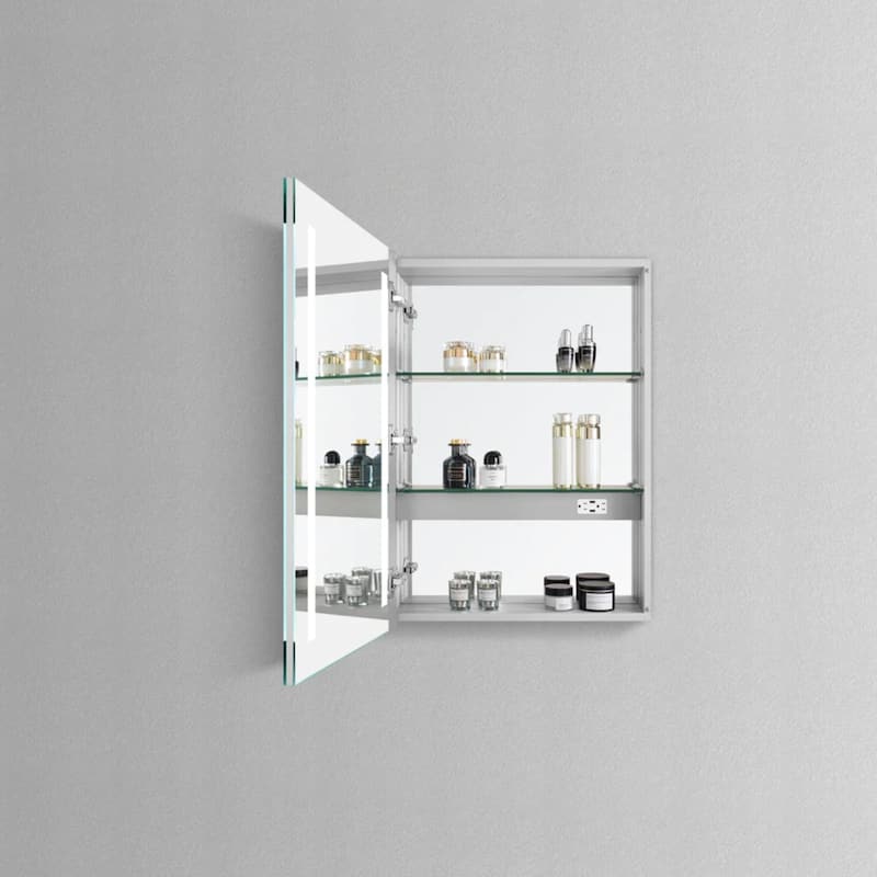 Modern Mirrors Polaris Illuminated Cabinet Vanity Mirror LED Mirrored Door Cabinet - 32*24