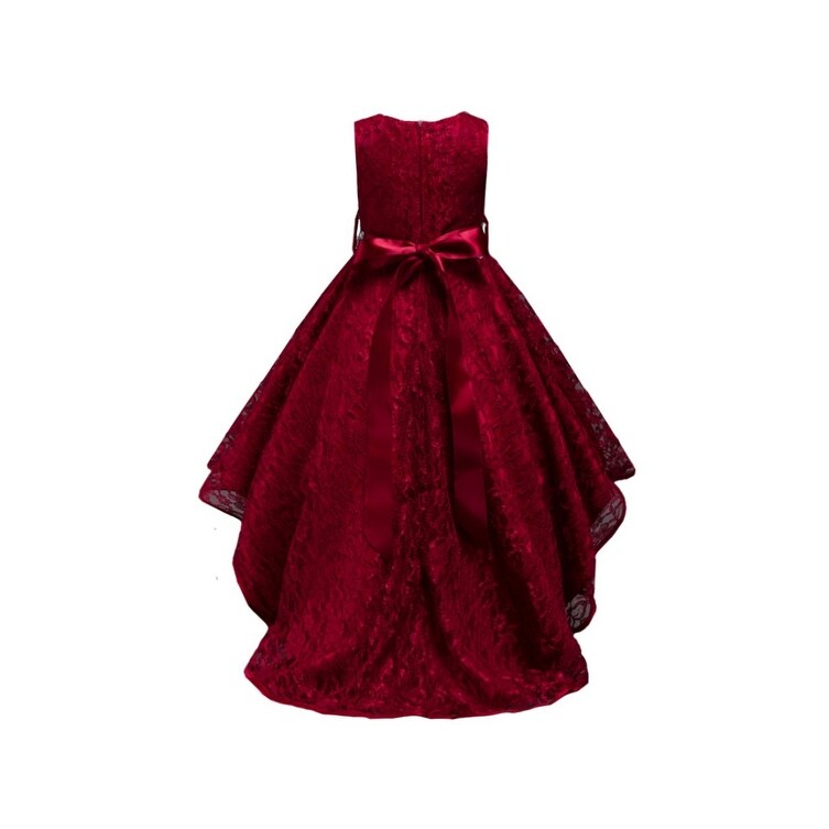 burgundy dress for kids