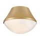 preview thumbnail 7 of 9, Lark 83411 Haddie 11" Wide Flush Mount Bowl Ceiling Fixture with Case