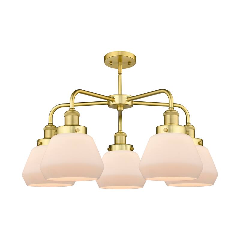 Innovations Lighting Fulton - 5 Light 25" Stem Hung Chandelier