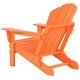 preview thumbnail 13 of 129, POLYTRENDS Laguna All Weather Poly Outdoor Adirondack Chair - Foldable (Set of 2)