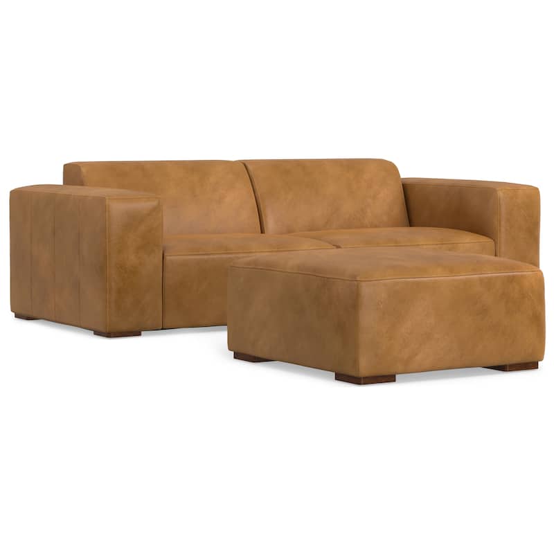 WYNDENHALL Biggs 2-Seater Modular Sofa and Ottoman Set