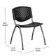 preview thumbnail 59 of 75, Powder-coated Metal/ Plastic Stackable Chair (Set of 5)