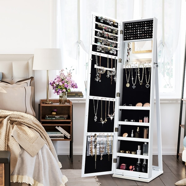 Standing mirror jewelry box online