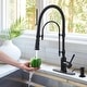 preview thumbnail 84 of 87, WOWOW Single Handle Gooseneck Pull Down Sprayer Kitchen Faucet