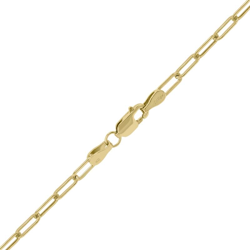 Marquee Jewels 14K Yellow Gold Filled 2.5MM Flat Link Paperclip Chain With Lobster Clasp - 18 inch