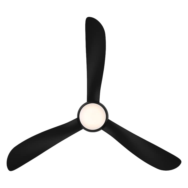 Corona 3-Blade Smart FlushMount Ceiling Fan 54in 3000K LED & Remote - N/A