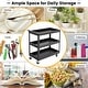 preview thumbnail 5 of 11, Costway 3-Tier Utility Cart Metal Mental Storage Service Trolley - See details