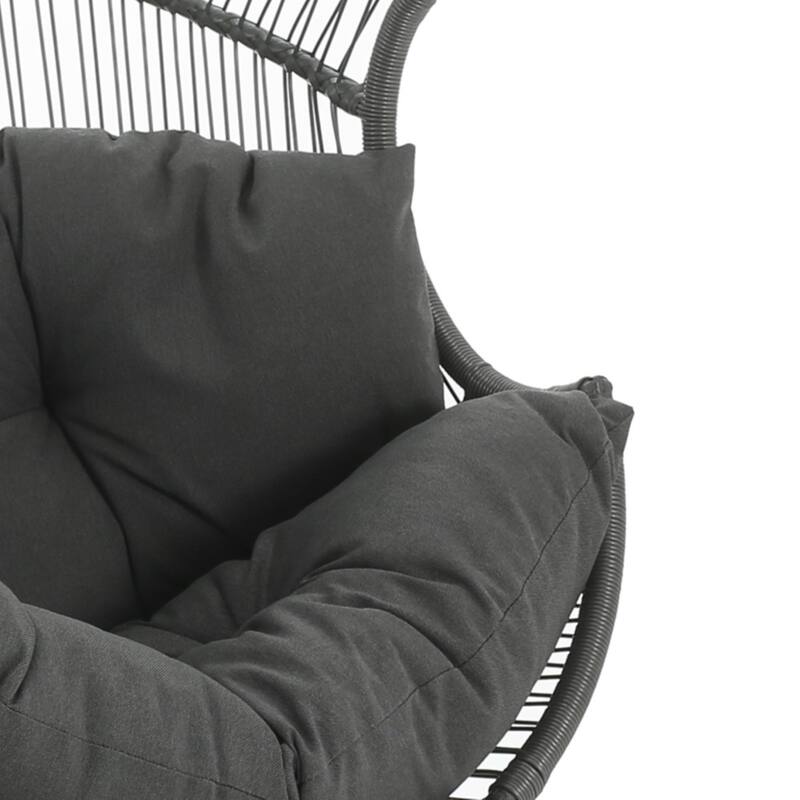 Palos Outdoor Wicker Glider Chair - Light Brown (Excluding the table)