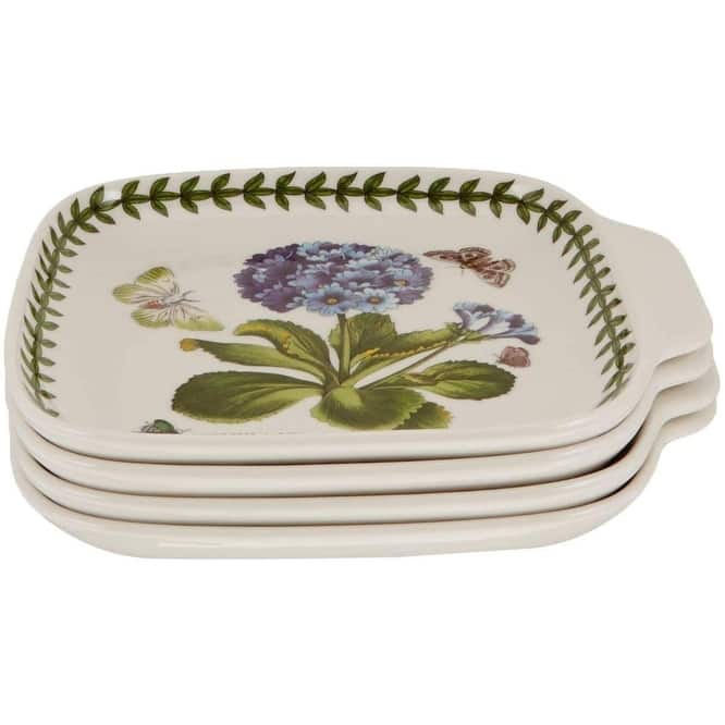 Portmeirion Set of 4 Botanic Garden Canape Dishes - 7.25 in