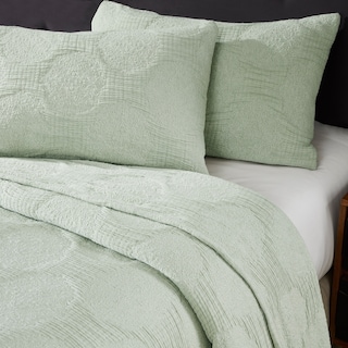 Superior Tanta Cotton Medium Weight Modern Circles Woven Coverlet
