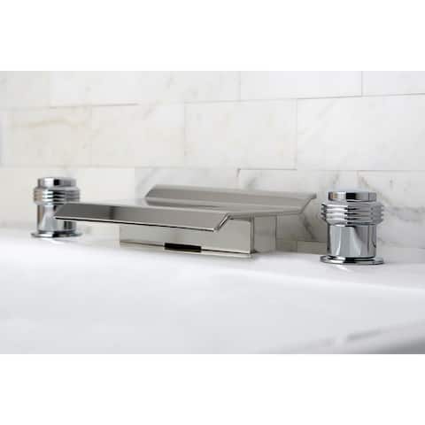 Modern Milano Roman Tub Faucet in Polished Chrome