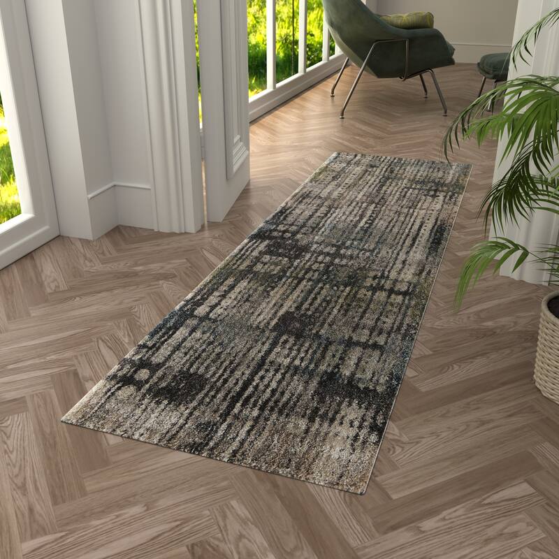 Peavy R39QB Abstract Modern Area Rug