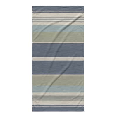 HUNTINGTON BLUE Beach Towel By Kavka Designs - 36" x 72"