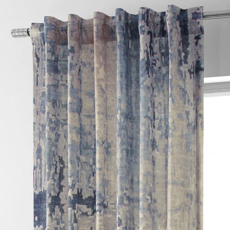 Exclusive Fabrics Textured Cotton Printed Curtains for Bedroom and Living room (1 Panel)